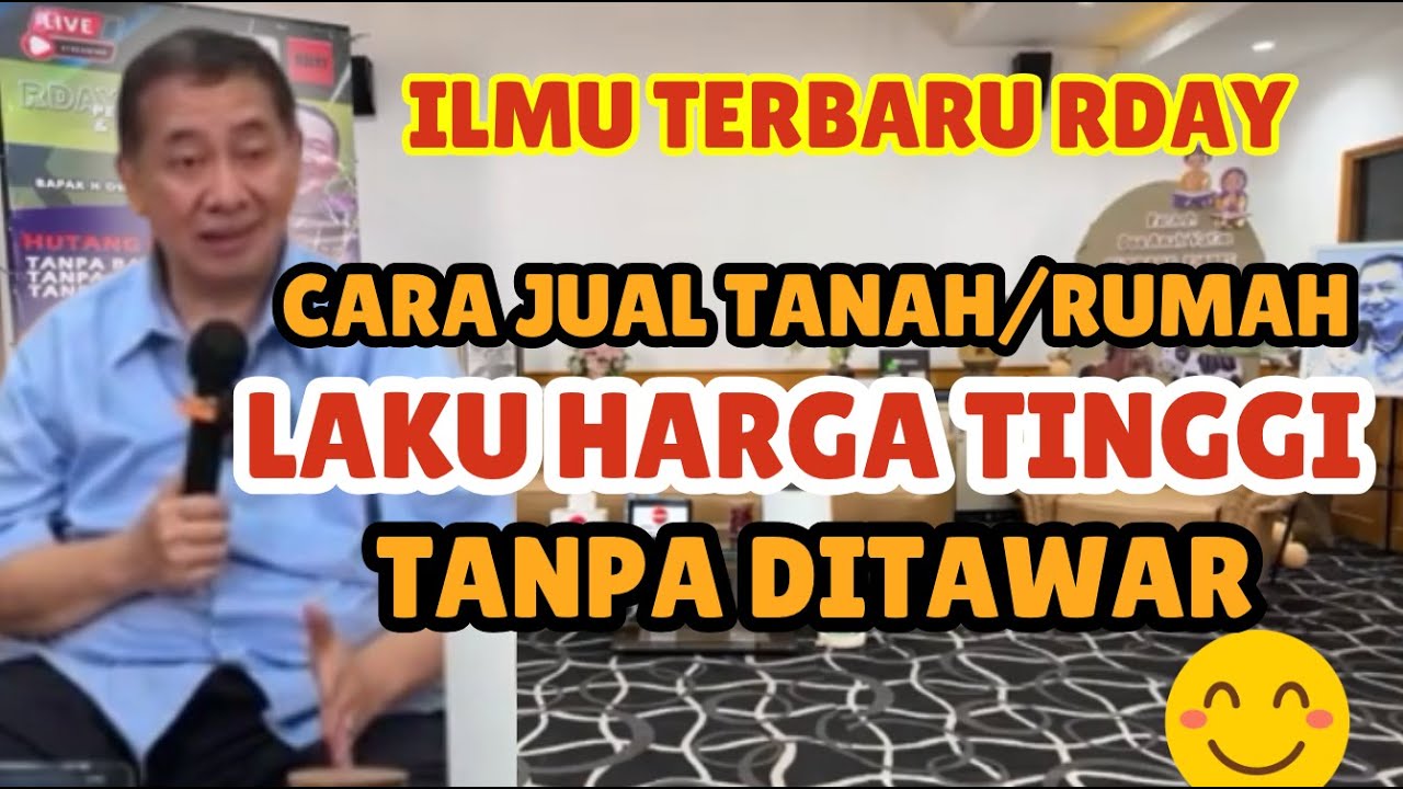 ILMU RDAY TERBARU AGAR JUALAN TANAH/RUMAH CEPAT LAKU DENGAN  HARGA TINGGI TANPA DITAWAR