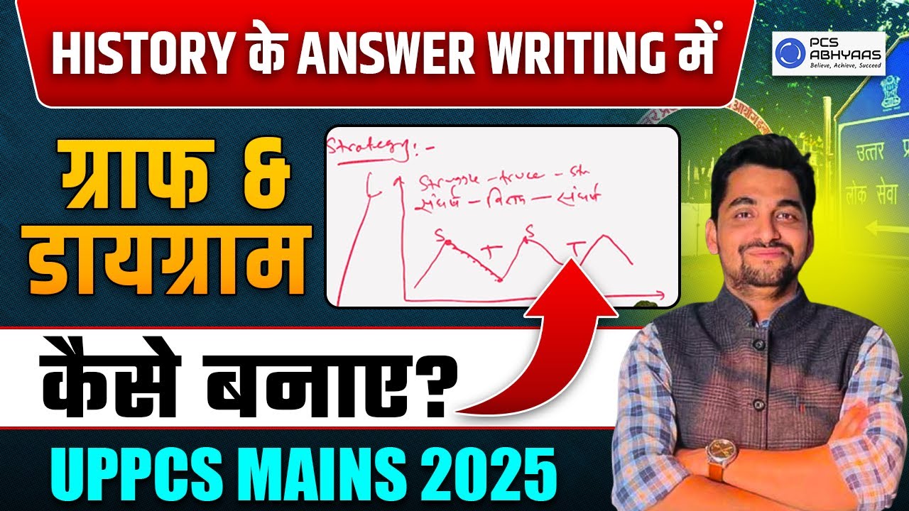 History के Answer Writing में ग्राफ & डायग्राम कैसे बनाए?90 Days Answer Writing Challenge for UPPCS