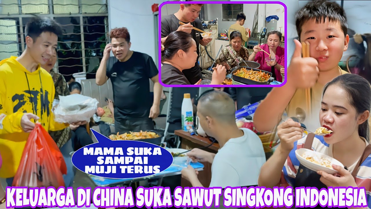 BAWAKAN SAWUT SINGKONG JAJANAN JADUL INDONESIA YANG ENAK BANGET UNTUK KELUARGA DI CHINA