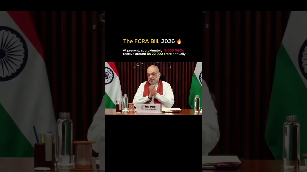 The FCRA Bill, 2026 is 😱 #shorts #amitshah