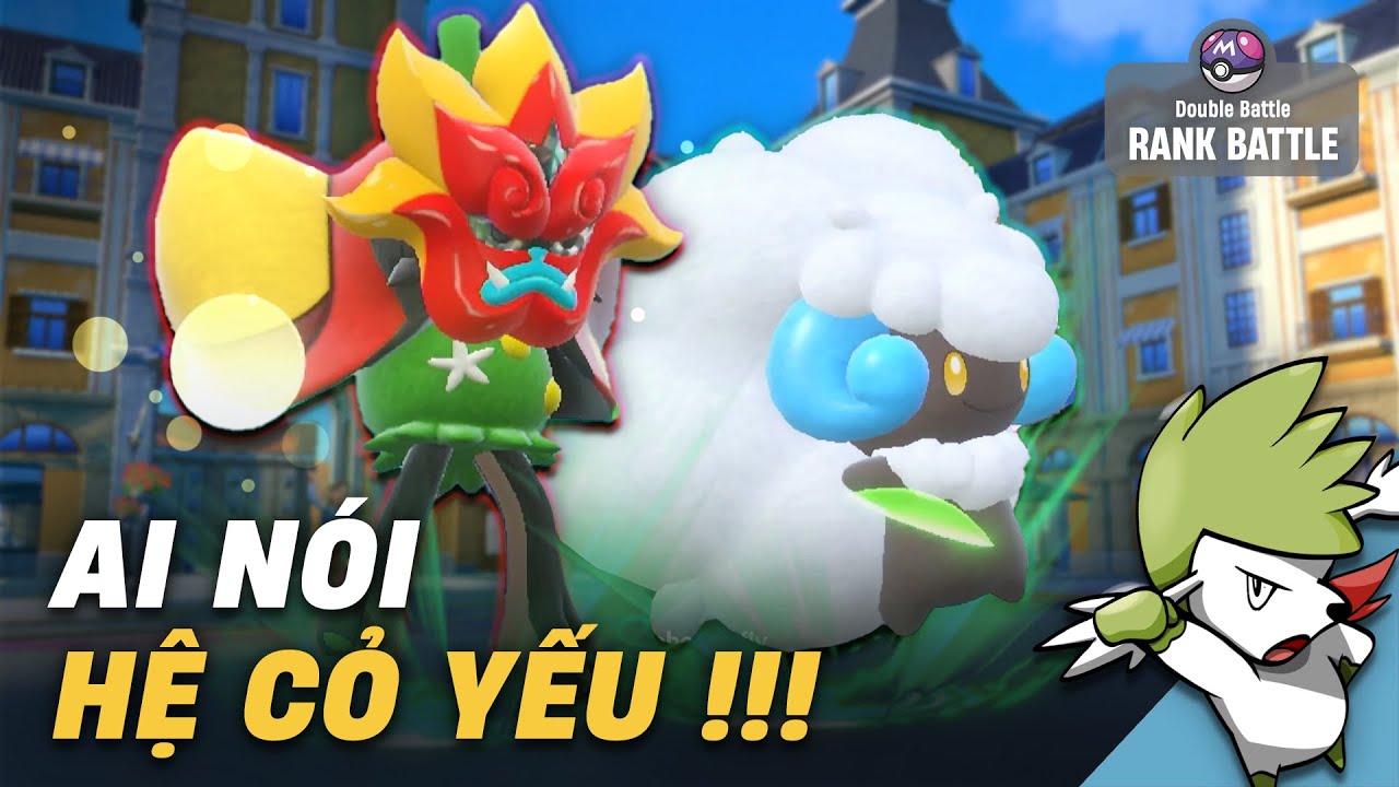 Whimsicott & Ogerpon ! Cưỡi gi&oacute;, cầm d&ugrave;i cui đập đ&ugrave;ng đ&ugrave;ng | Rank Battle | Shaymin Ahhh