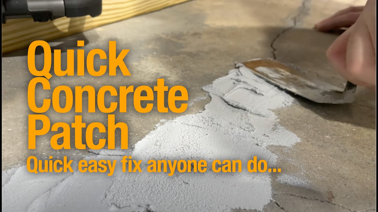 How to Fix a Crack in Concrete -- Quick Concrete Patch Fix — Sikaflex Patch