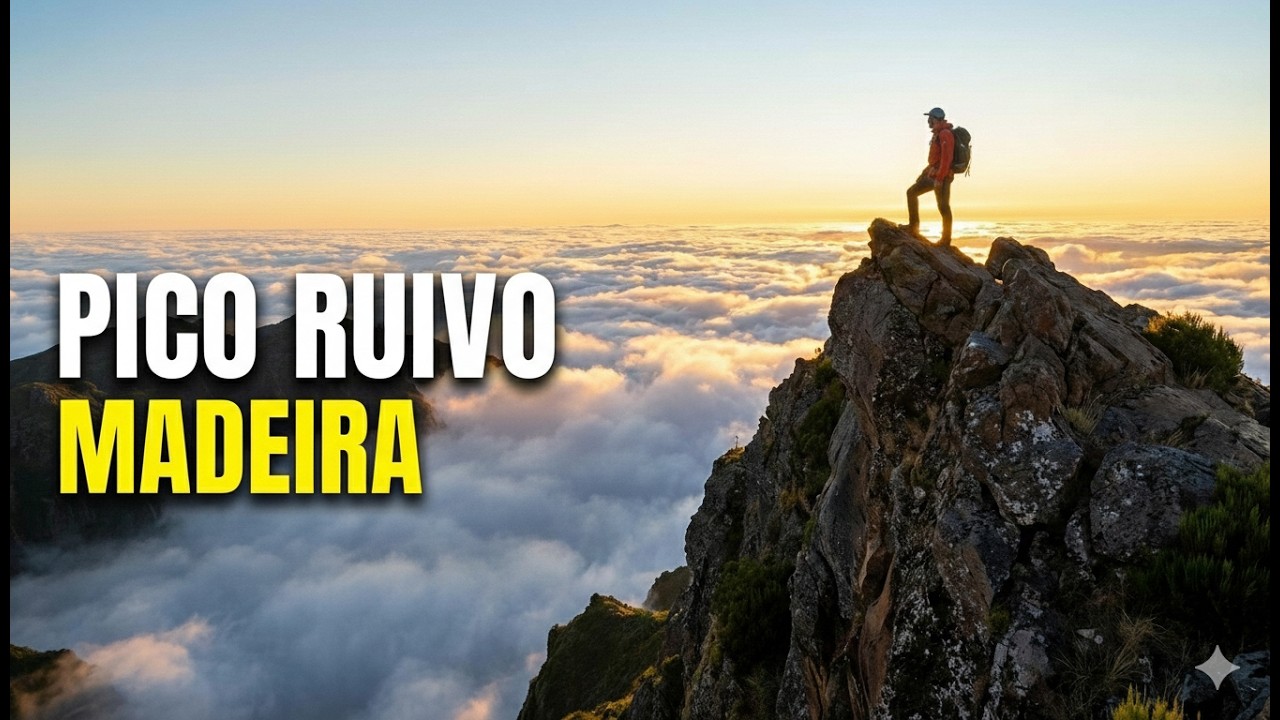 Searching for Pico Ruivo, Madeira by drone - Attempt 1 - clouds and beautiful landscapes