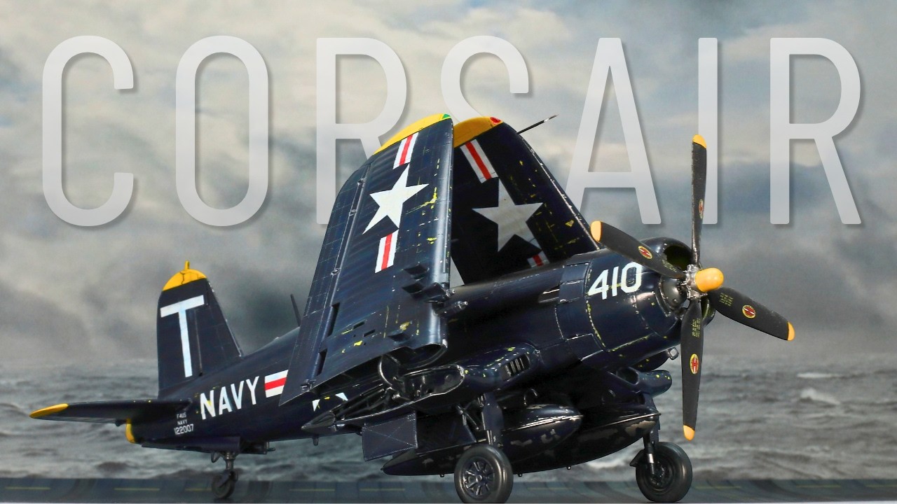F4U-5 CORSAIR (Корейская война) с кабиной Quinta | HobbyBoss 1/48 | Полная сборка