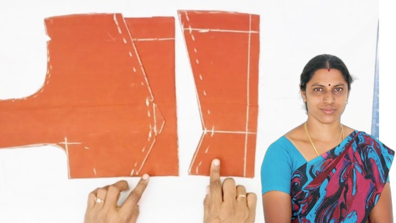 34 size simple blouse cutting | blouse cutting for beginners | easy blouse cutting in Tamil |