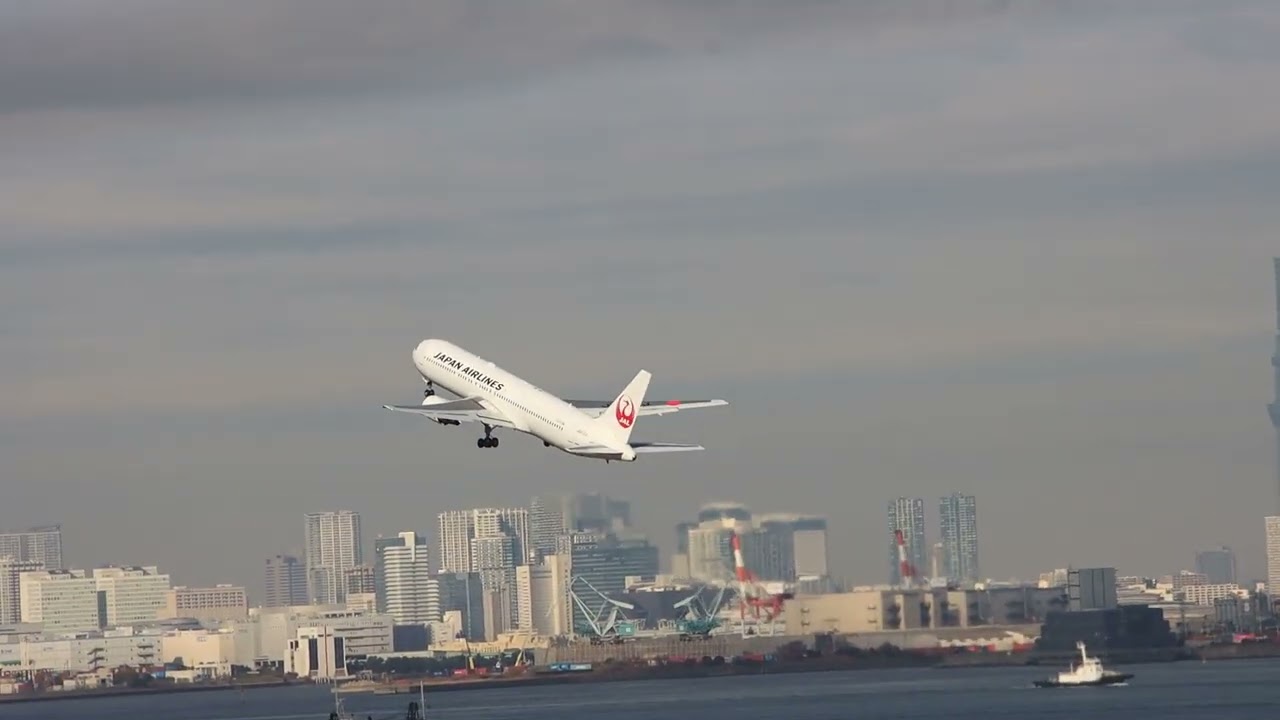 JAL・B7673-346ER・JA612J離陸・羽田空港・2025/12/19