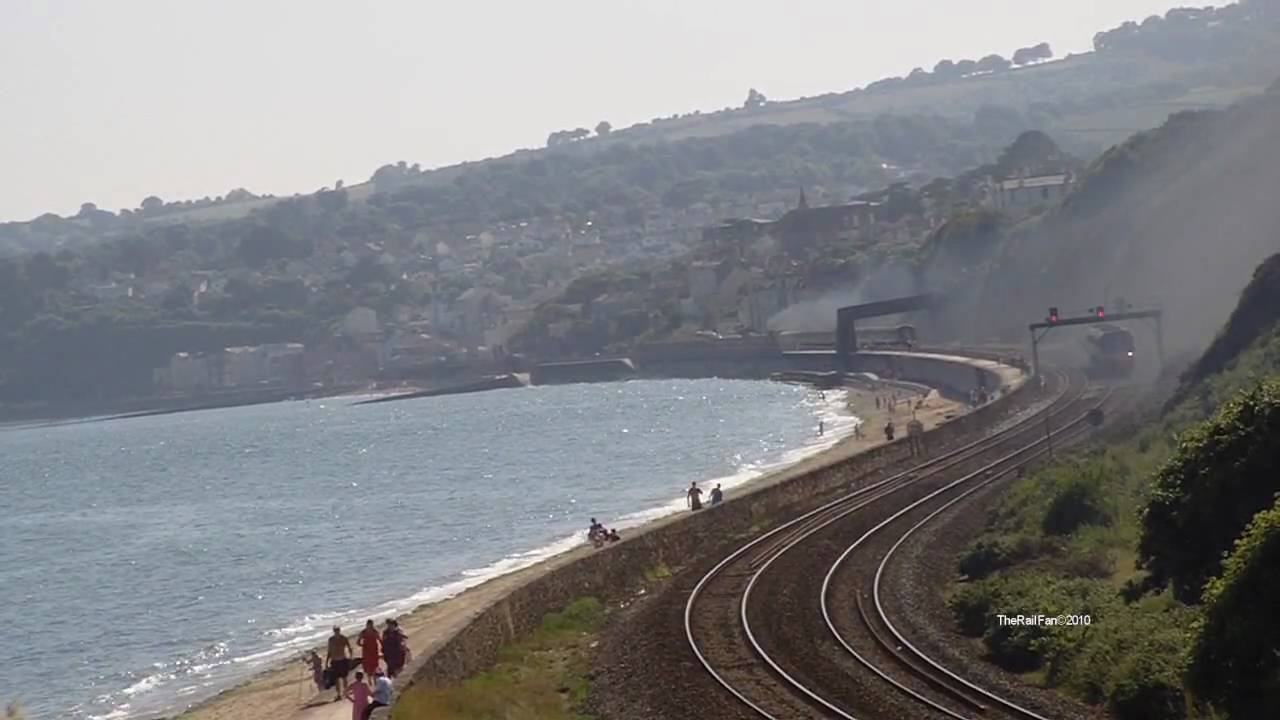 GWR 6024 KING EDWARD I 5029 NUNNEY CASTLE THE CORNISH RIVIERA EXPRESS 26/06/10 PASS DAWLISH ON 1Z27