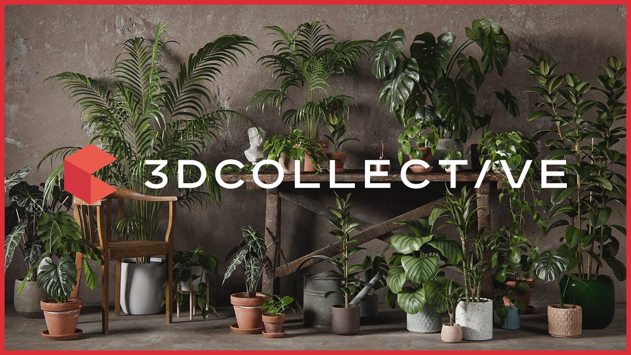 Plantas 3D Escaneadas 3D COLLECTIVE - Caracteristicas y como usarlas
