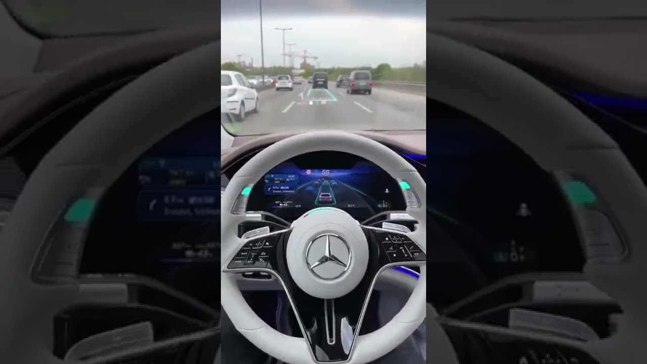 the new Mercedes EQS Drive Pilot Level 3 Autonomous Driving !