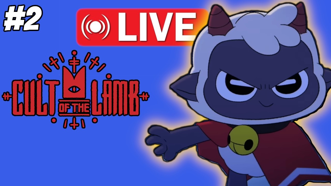 Cult of the lamb First  Bishop Down! My Cult Is Out of Control 🐑🔥 | Cult of the Lamb Live