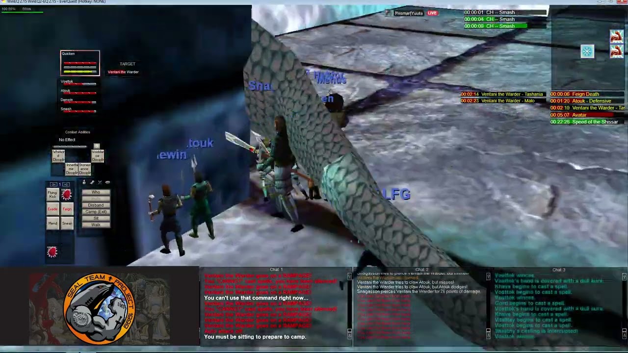 P99 Green Server First Ventani The Warder Kill