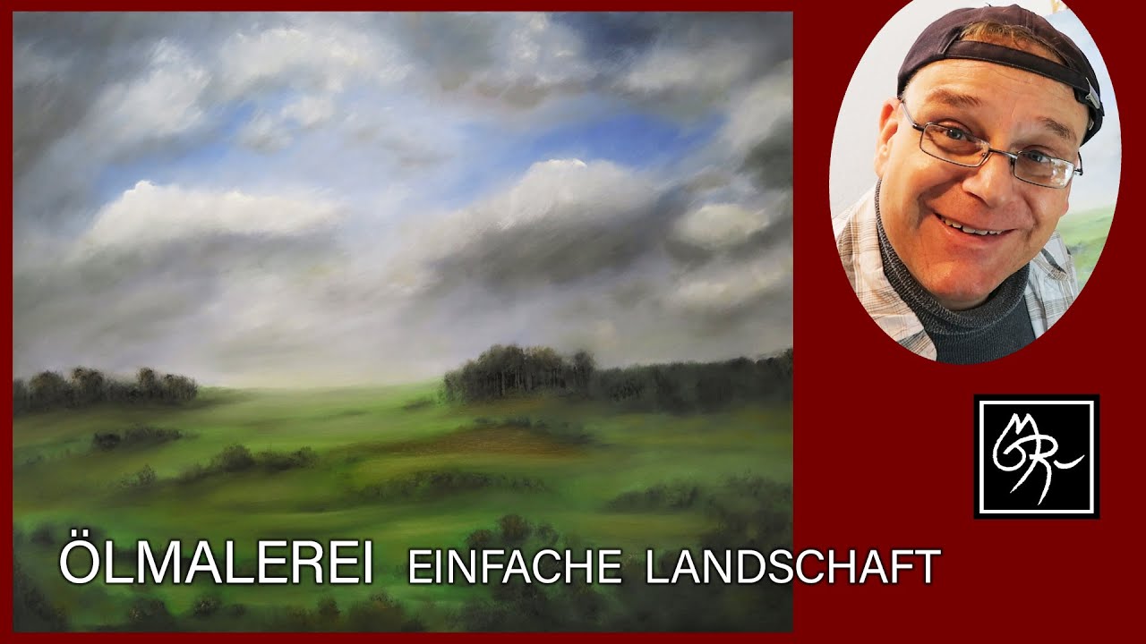 ÖLMALEREI – einfache Landschaft | OIL PAINTING – simple Landscape #kunstmichiworld 139