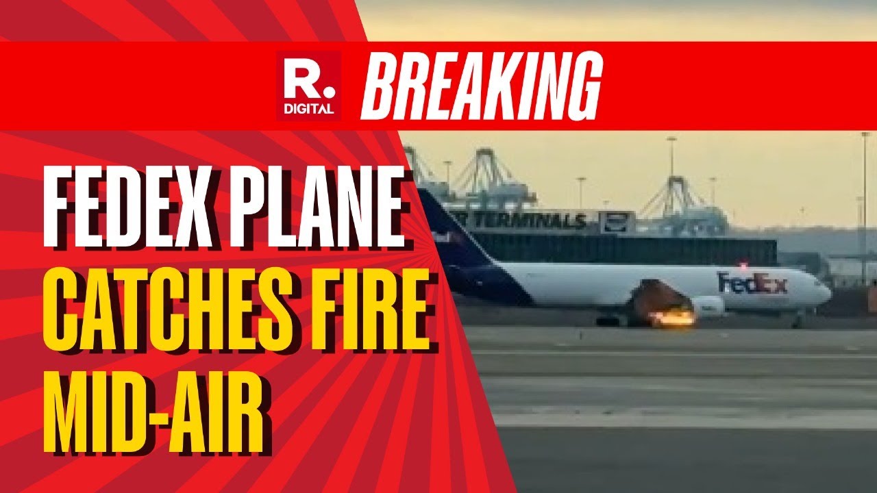 Breaking News: FedEx Plane Catches Fire Midair Before Making Emergency Landing