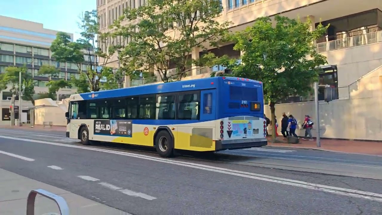 Trimet Light Rail and Buses in Portland, OR (June 2025)
