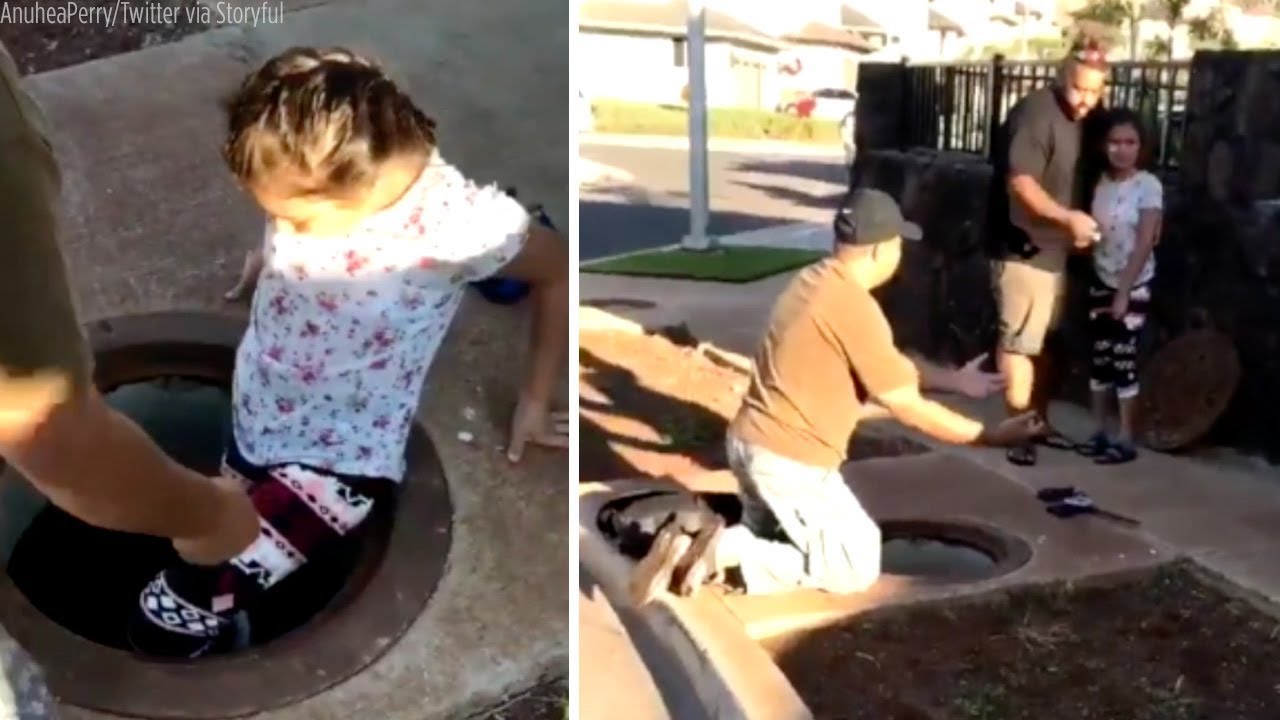 Kids rushed into manhole during Hawaii missile threat