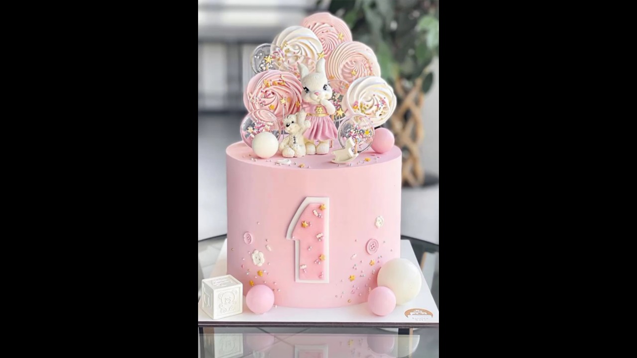 1st birthday cake ideas for baby girl 2023 #birthday #cake #decoration #ideas