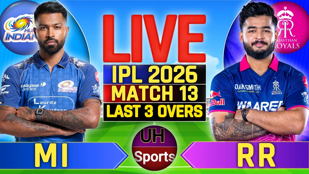 🔴 IPL Live: MI vs RR, IPL 2026, Live match Today, Live Cricket Score, Commentary - 3 Over