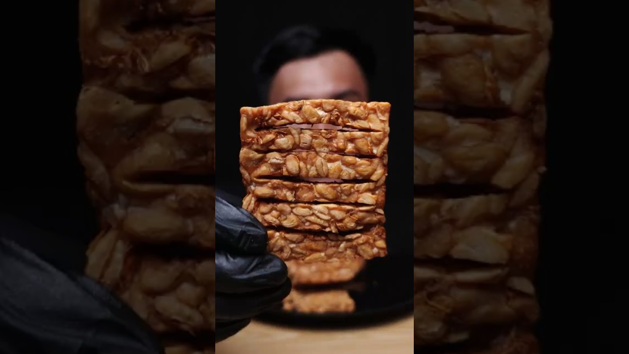 Tempe kriuk gampang banget bikinnya 🤗 #asmr #eatingshow