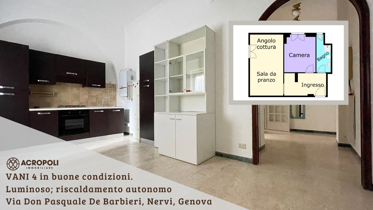 VENDIAMO BILOCALE IN VIA DE BARBIERI, NERVI, GENOVA