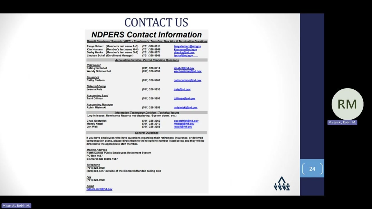 Enhanced Error Messaging for NDPERS Payroll Reports