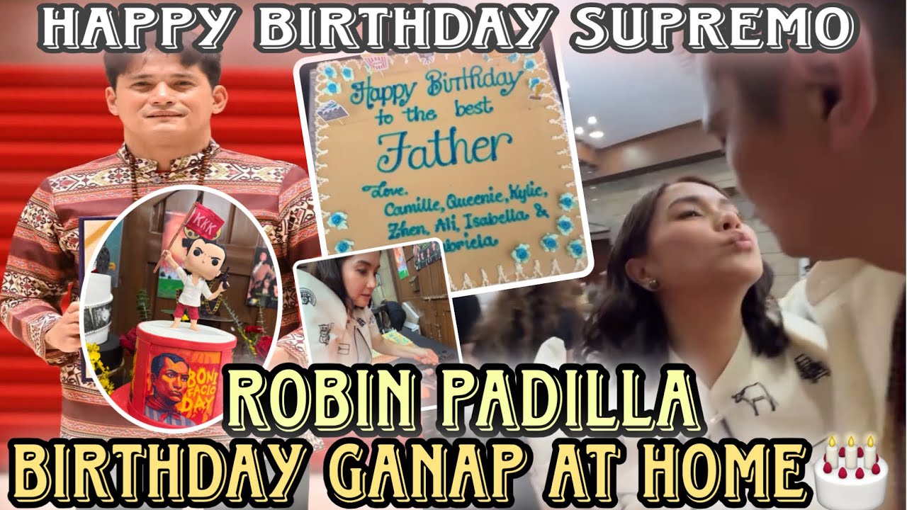 Robin Padilla birthday celebration with family and closw friends bonga! Puyatan mode sa paghahanda🎂