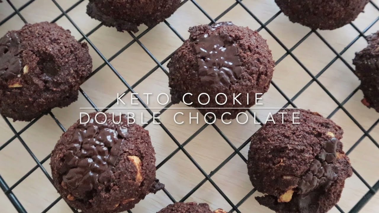 KETO Double Chocolate Cookie ดับเบิ้ลช๊อคโกแลตคุ้กกี้คีโต อร่อย เข้มข้น เหมือนคุ้กกี้ปกติสุด