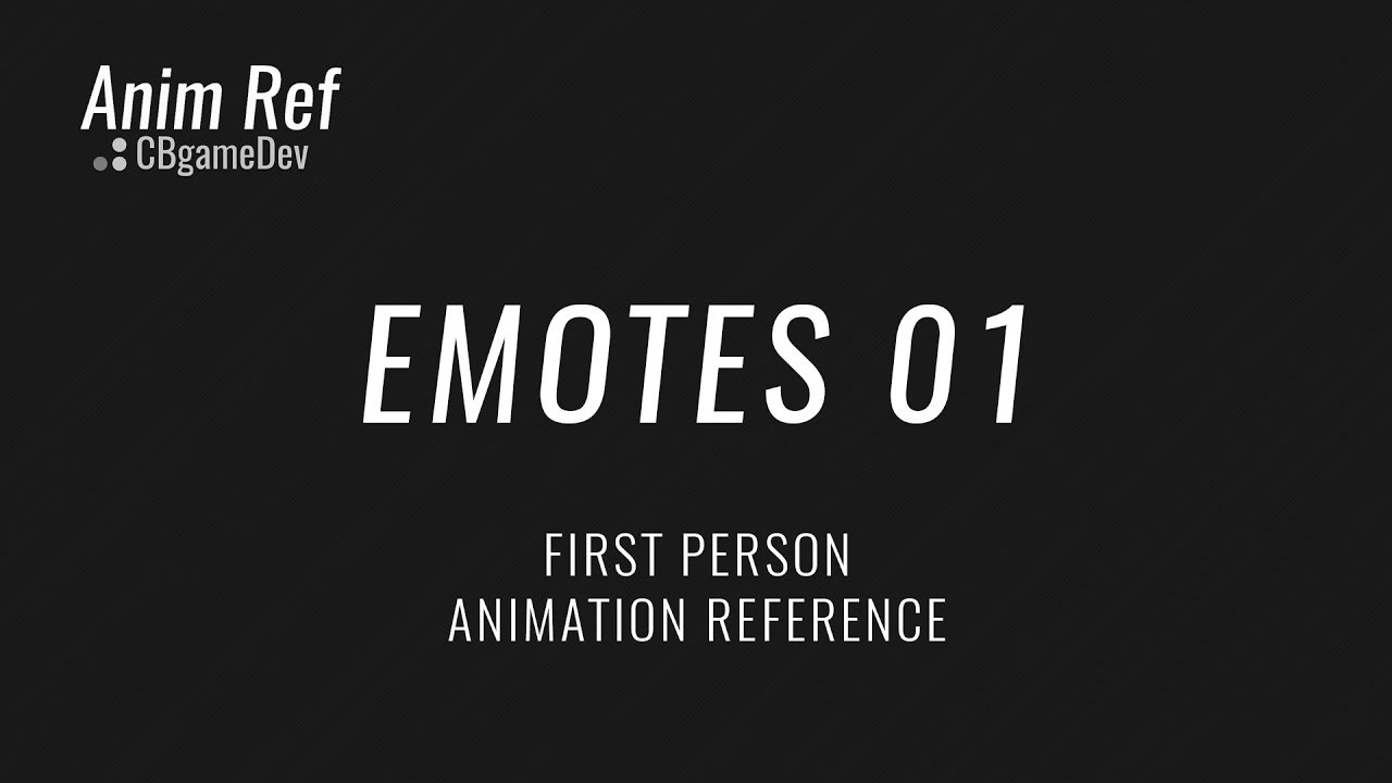 Emotes01 Pack Preview - First-person Animation Video Reference
