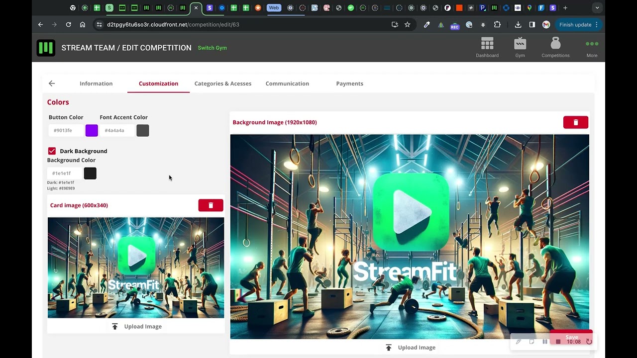 StreamFit Competitions