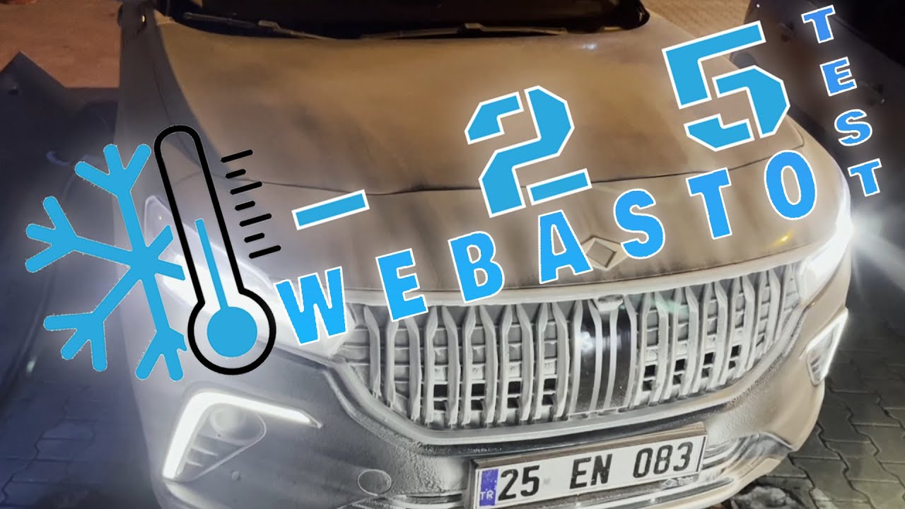 - 25 °C TOGG WEBASTO KULLANIM VERİLERİ 400 KM TEST