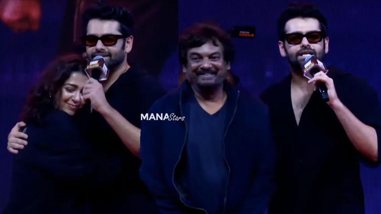 Ram Pothineni Mass Energetic Speech @ Double Ismart Movie Pre-Release Event | Manastars