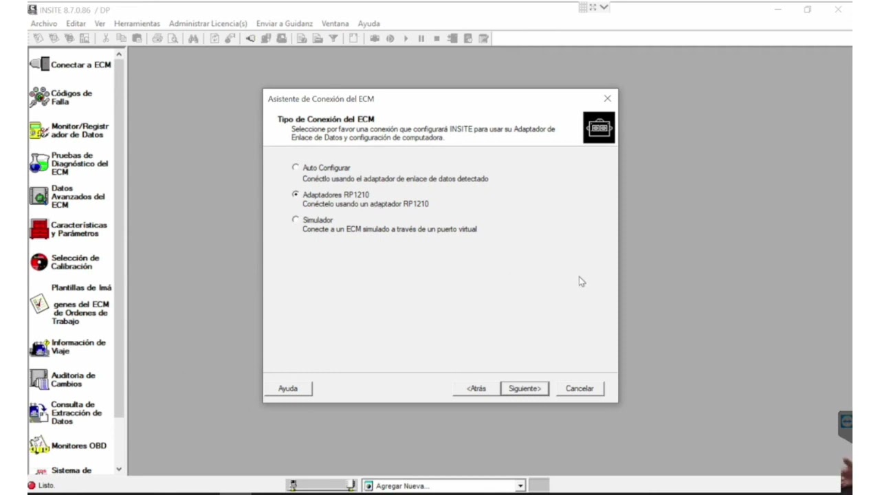 Set interface on INSITE