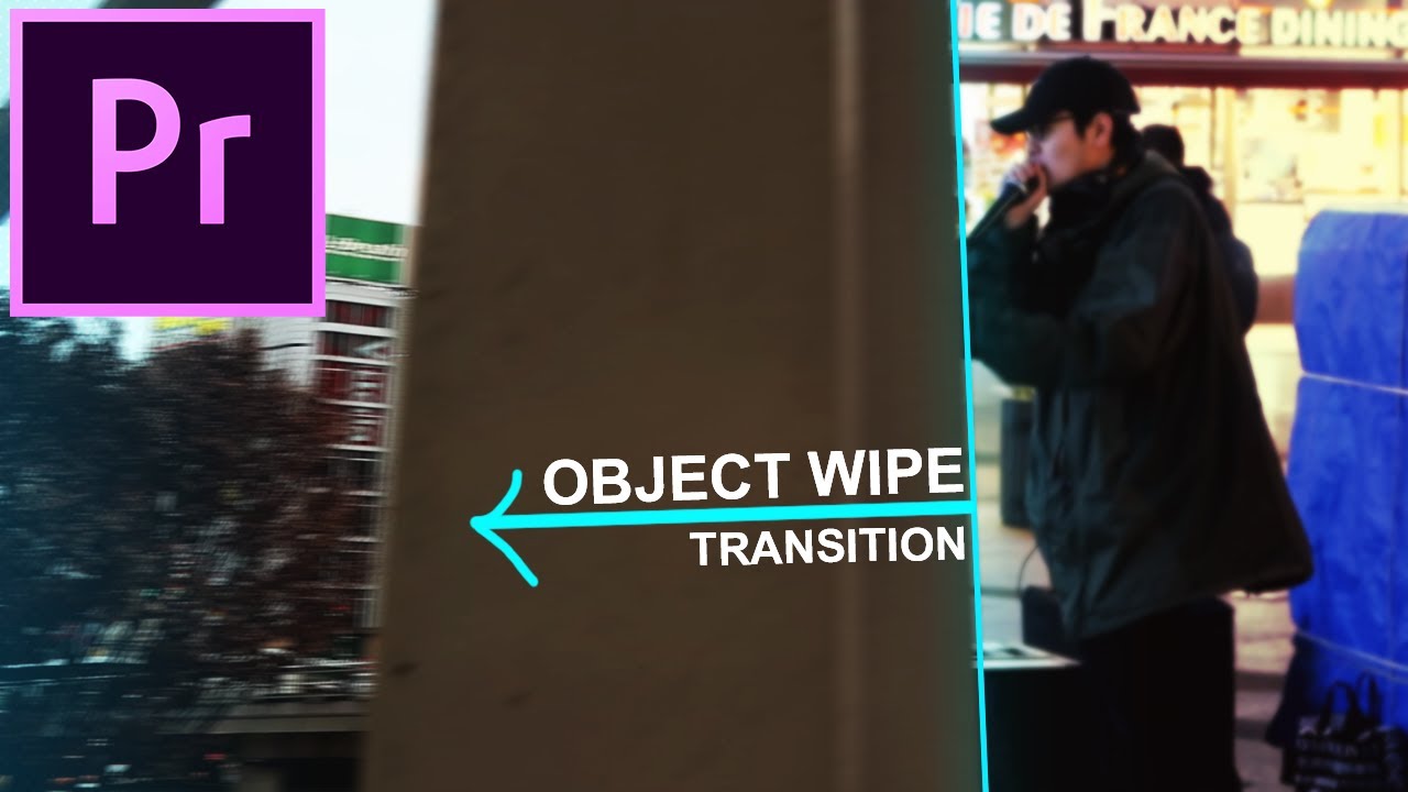 How to create a Linear OBJECT WIPE transition video effect in Adobe Premiere Pro