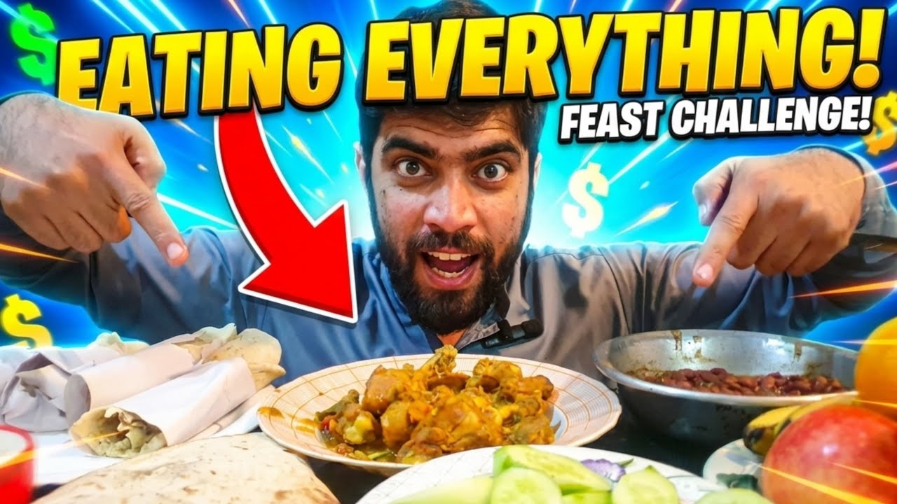 Eating Delicious Chicken Curry with Spicy Shawarma's and Delicious Fruits - Relaxing ASMR