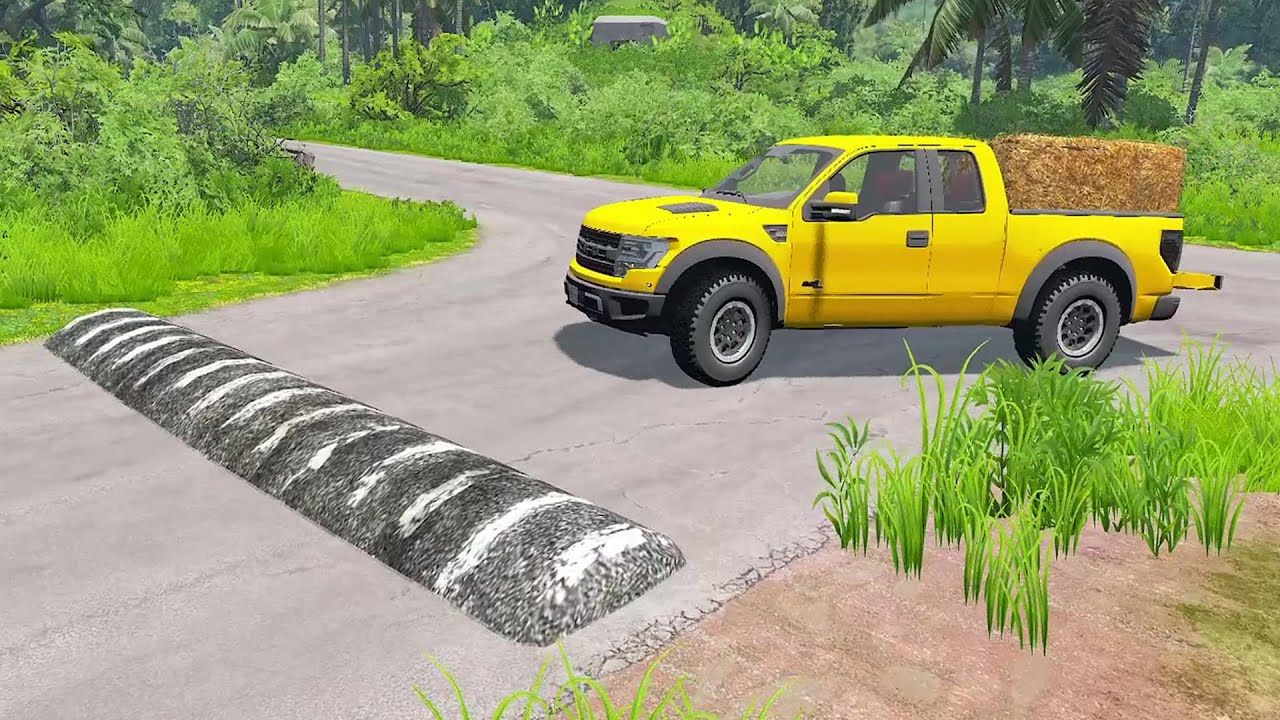 Cars vs Massive Speed Bumps #8 - BeamNG Drive
