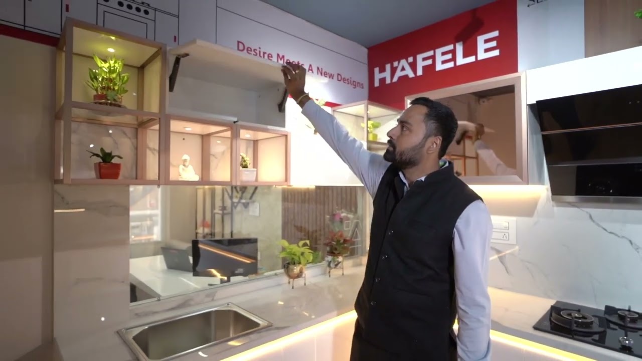Best in experience and elegantly designed U Shaped kitchen with Hafele fittings...