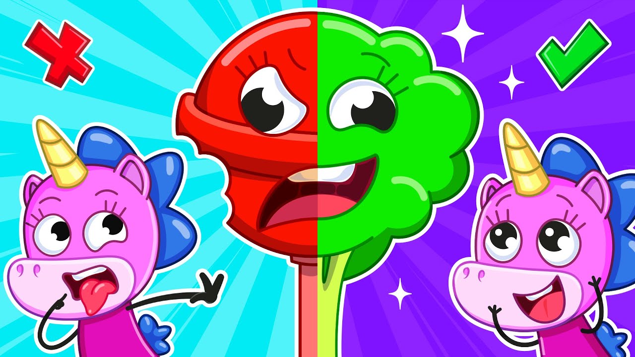 Сладости vs Овощи! | Учим Здоровые Привычки для Детей 🍭🥦 | Крошка Мими🦄