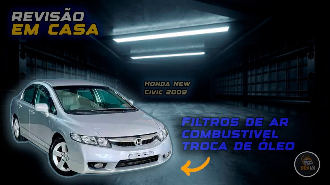 Troca de todos os filtros do Honda Civic G8