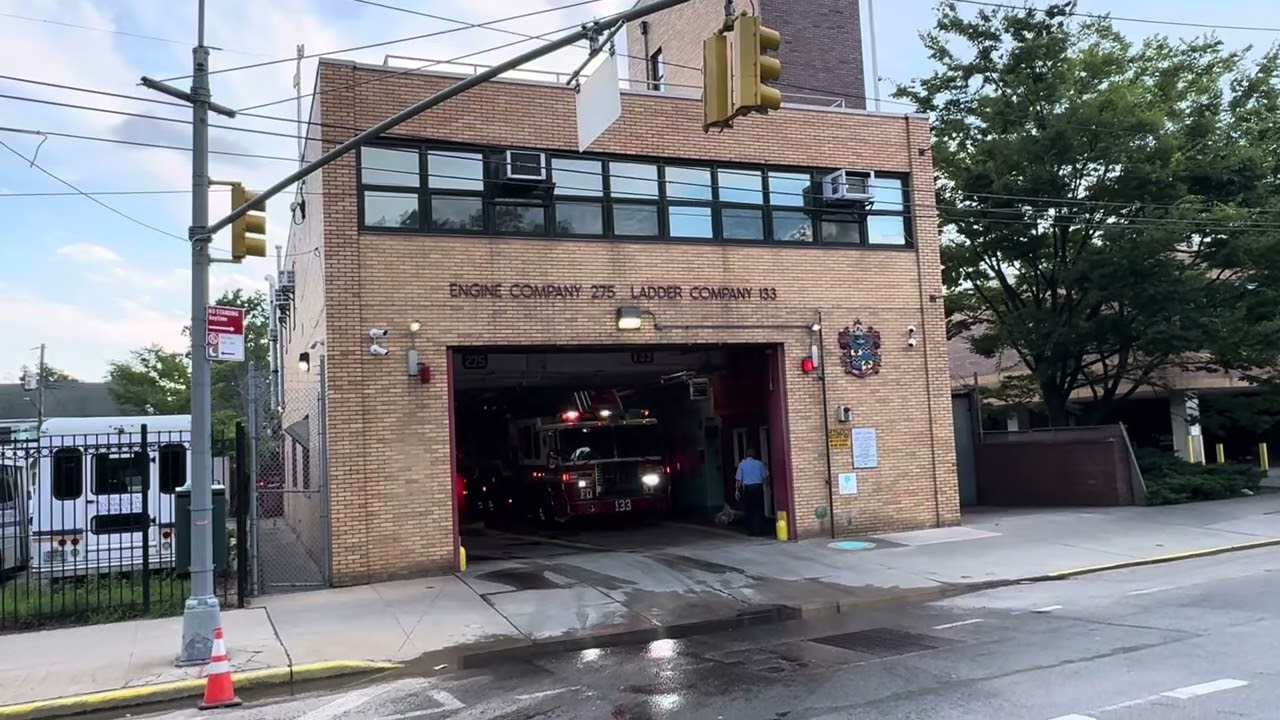 FDNY Engine 275 and Ladder 133 Responding to Automatic Alarm in a Private Dwelling 