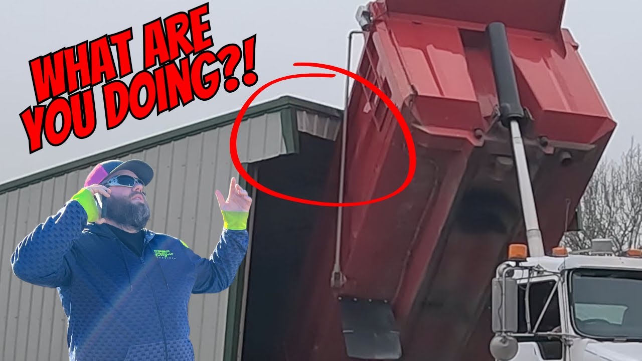 Employee Crushes Salt Shed With Semi!