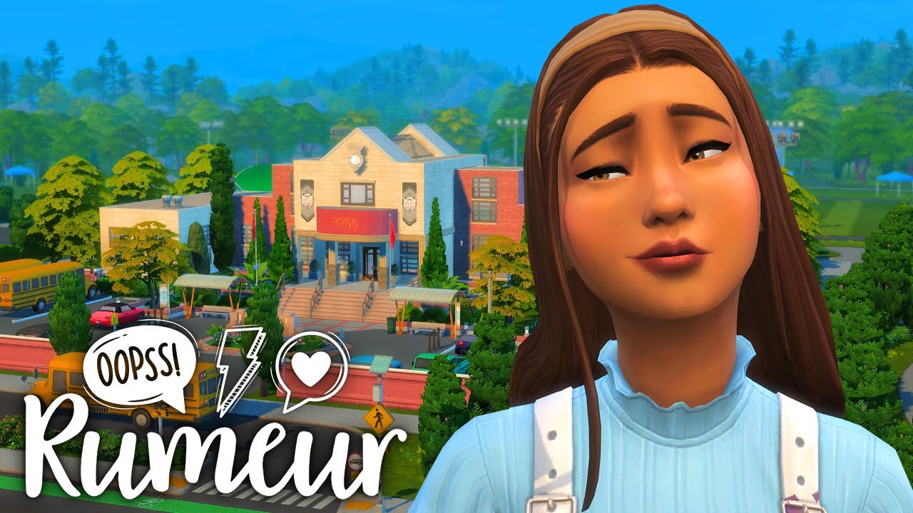 Premier jour au lycée | Rumeur #1⚡ | Let's Play Sims 4 Années Lycée