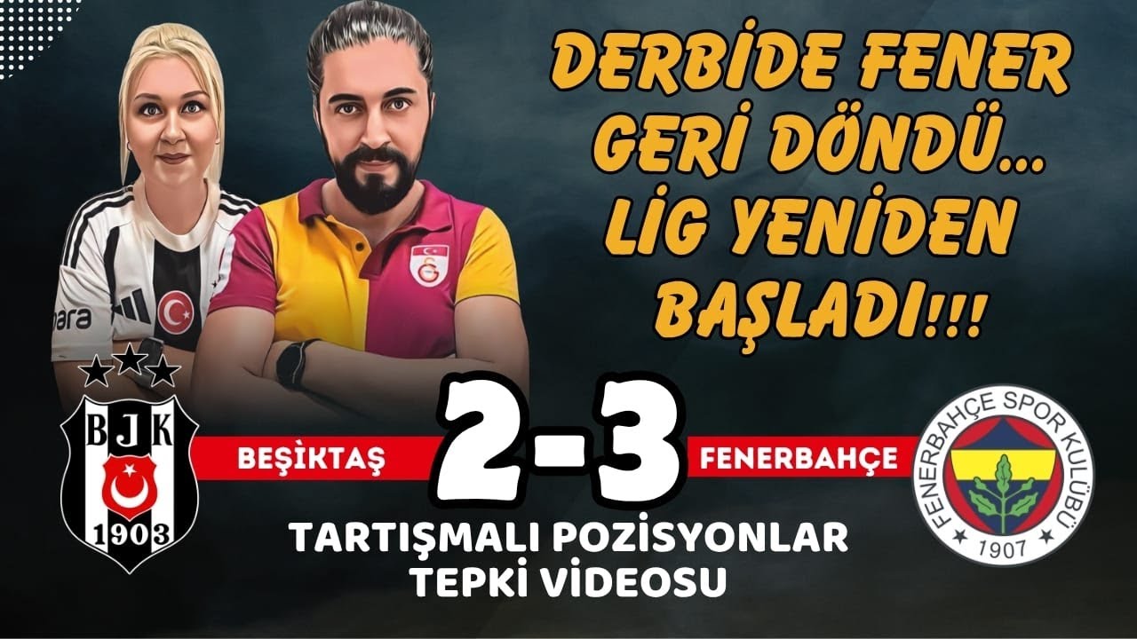 Olaylı Derbi.. Kaos!! Herşey VAR!!  Beşiktaş 2-3 Fenerbahçe #tepki