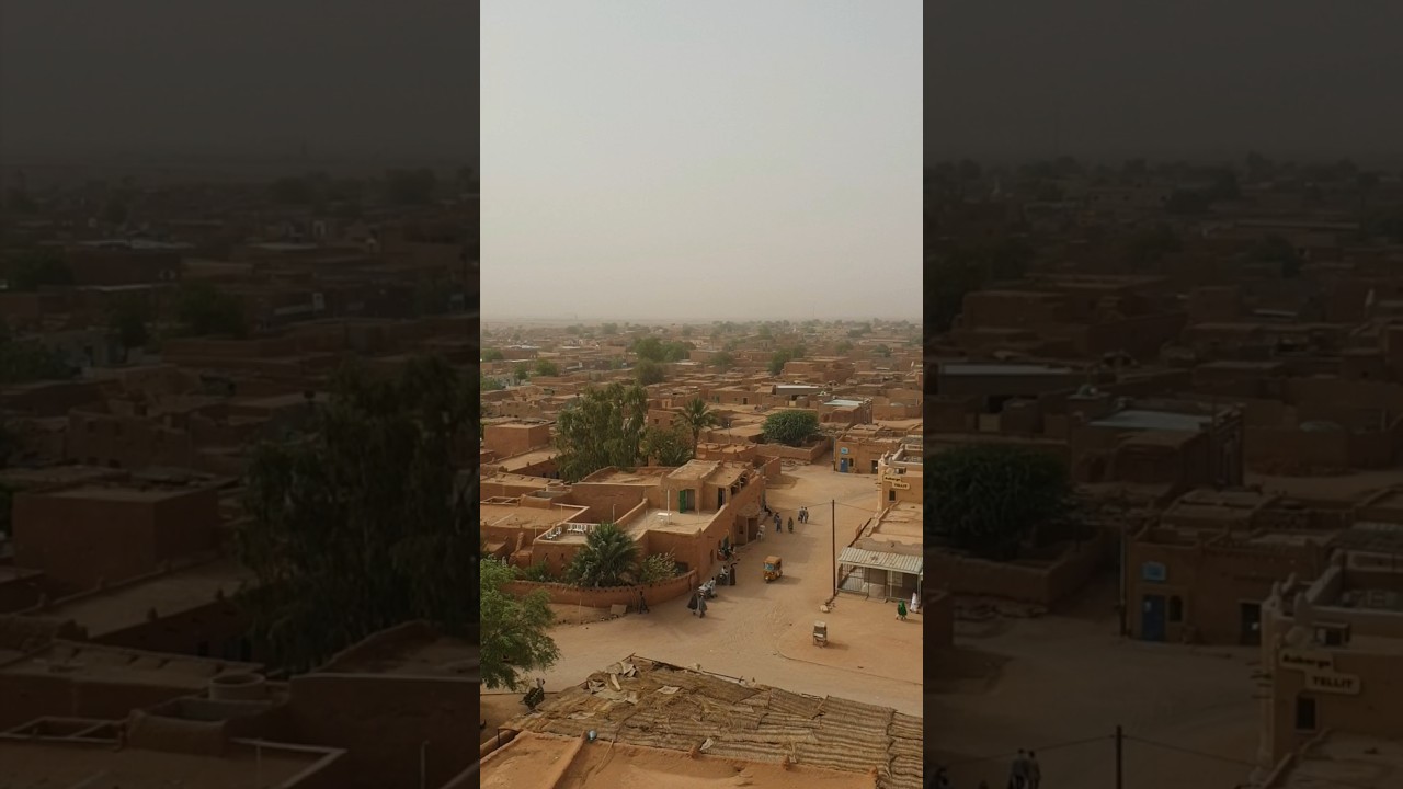 🇳🇪 Welcome To AGADEZ City Gate To SAHARA | Grand Mosque Minaret 2020 #niger #africa #travel #shorts