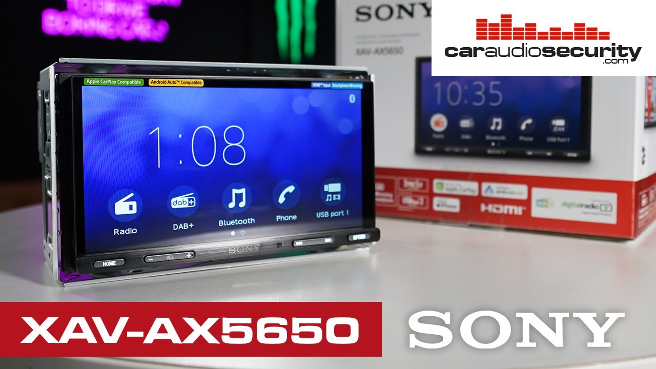 Sony XAV-AX5650D CarPlay & Android Auto Car Stereo | Car Audio & Security