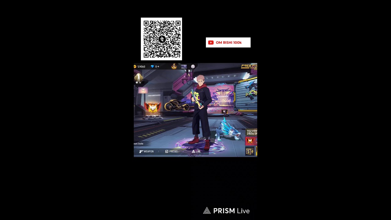 OM RISHI IS LIVE | FREEFIRE GAMEPLAY | uid cheq  #freefire #livegamplay #shortlive #omrishi100k