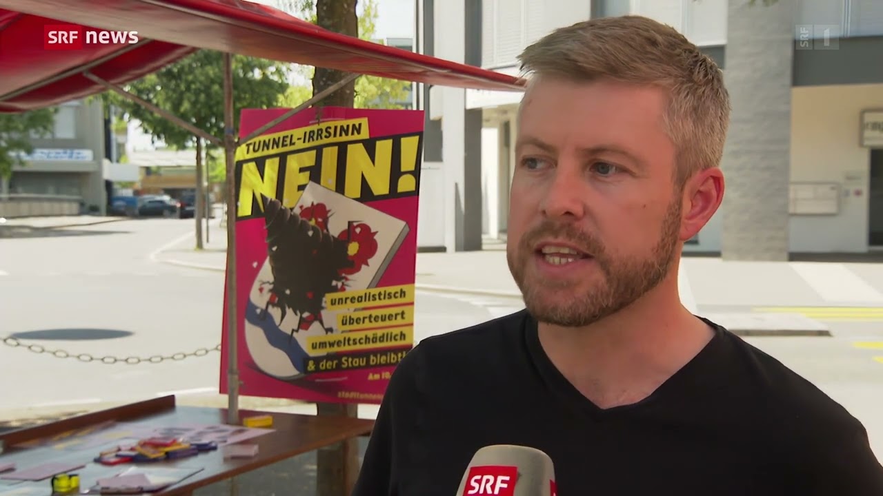 SRF, Schweiz Aktuell: Der Tunnelstreit in Rapperswil-Jona, 29.08.2023
