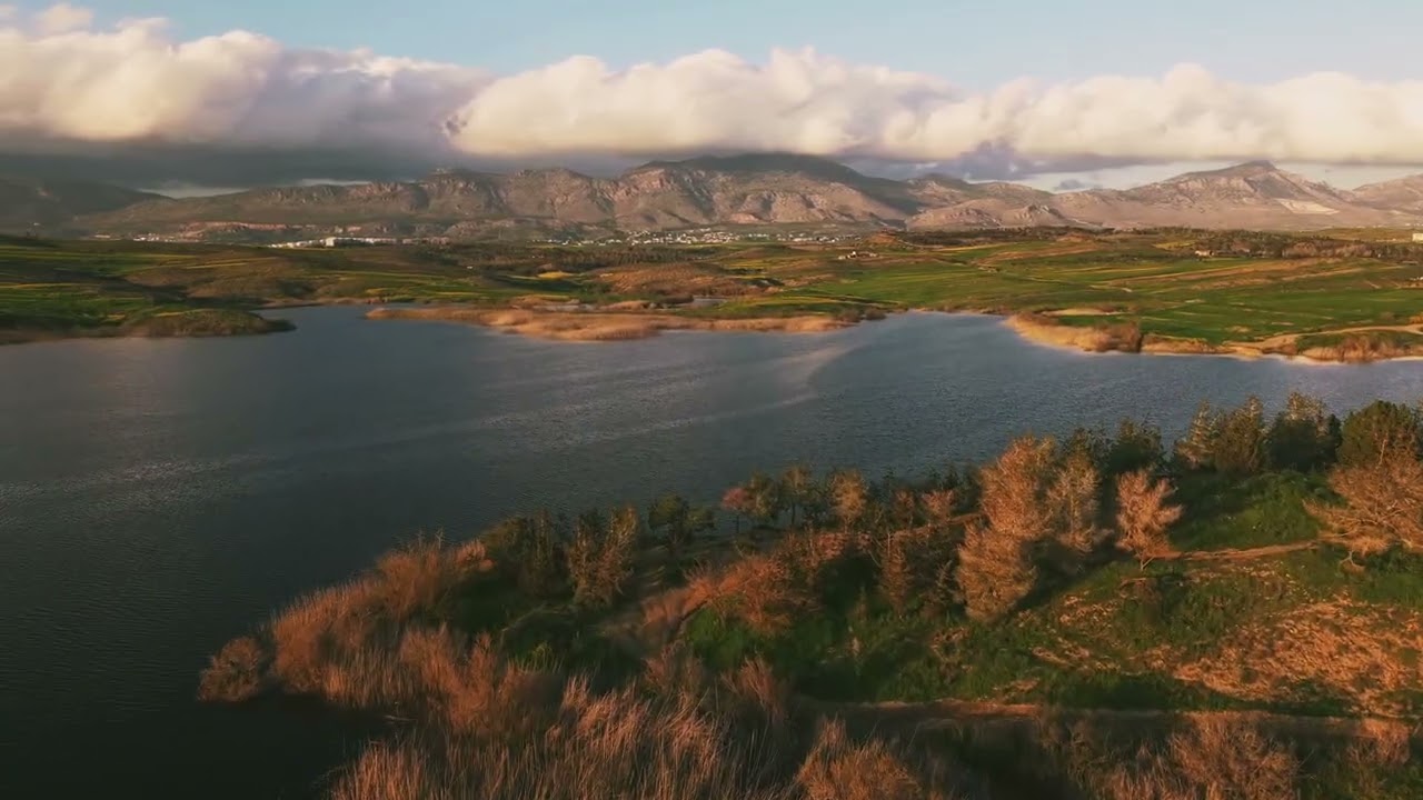 Kuzey Kıbrıs'ta Gönyeli bölgesinde güneş batarken barajın güzelliği sizlerlerle #gönyeli #dji5 