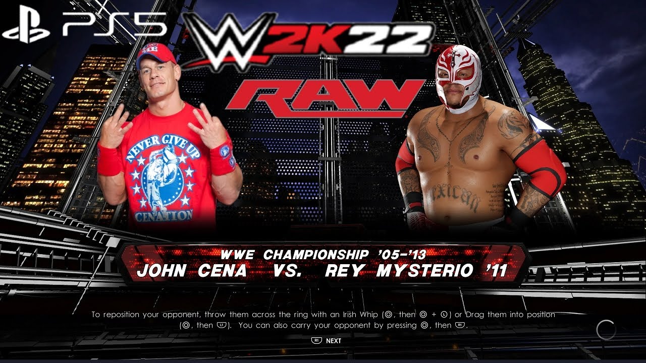 WWE 2K22 20 YEARS OF CENATION: REY MYSTERIO vs JOHN CENA - WWE TITLE MATCH: RAW, JULY 25, 2011
