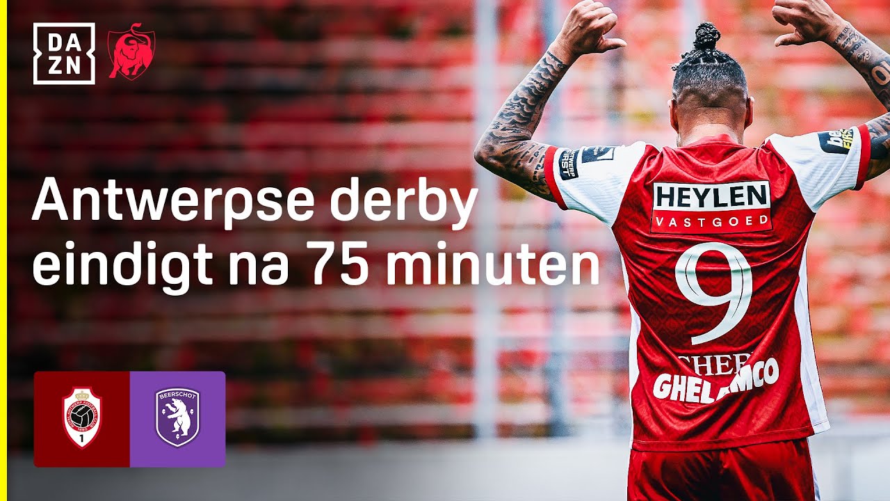 Royal Antwerp FC vs. Beerschot bij 4-0 gestaakt door fans van Beerschot. 🤷‍♂️