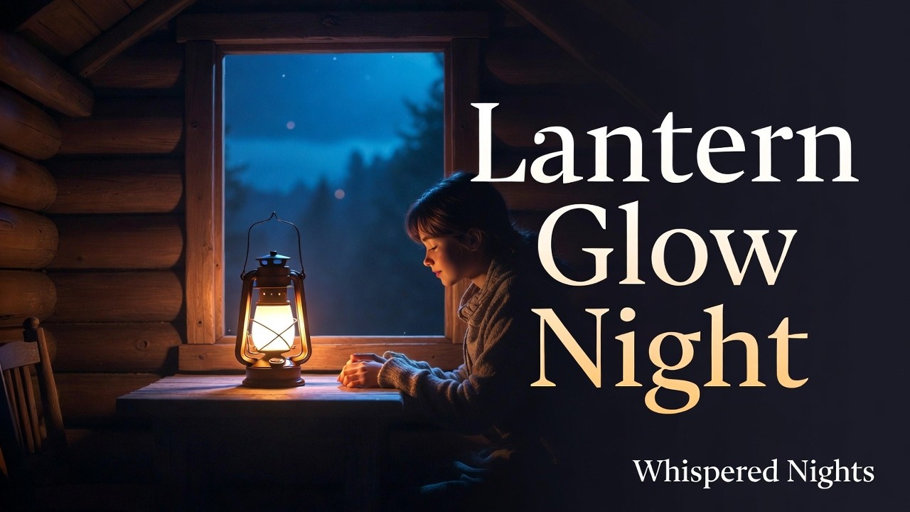 Cabin with Lantern Light 🌙 Cozy Night Ambience for Deep Sleep