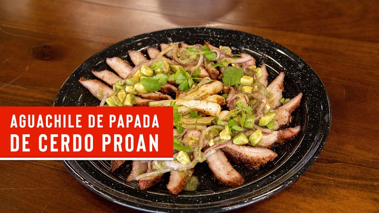 Aguachile de Papada de Cerdo PROAN | Fuego Indirecto en Asador Abierto